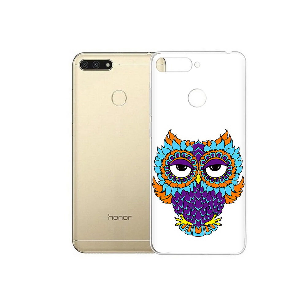 

Чехол MyPads Tocco для Huawei 7C Цветная сова (PT111175.61.198), Прозрачный, Tocco