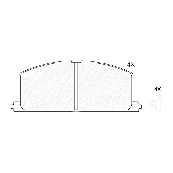 фото Колодки тормозные передние toyota camry >92/carina ii (13") >92/celica >90/corolla >92/sta aywiparts