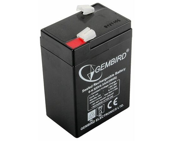 

Аккумулятор Gembird MS4.5-6 BAT-6V4.5AH