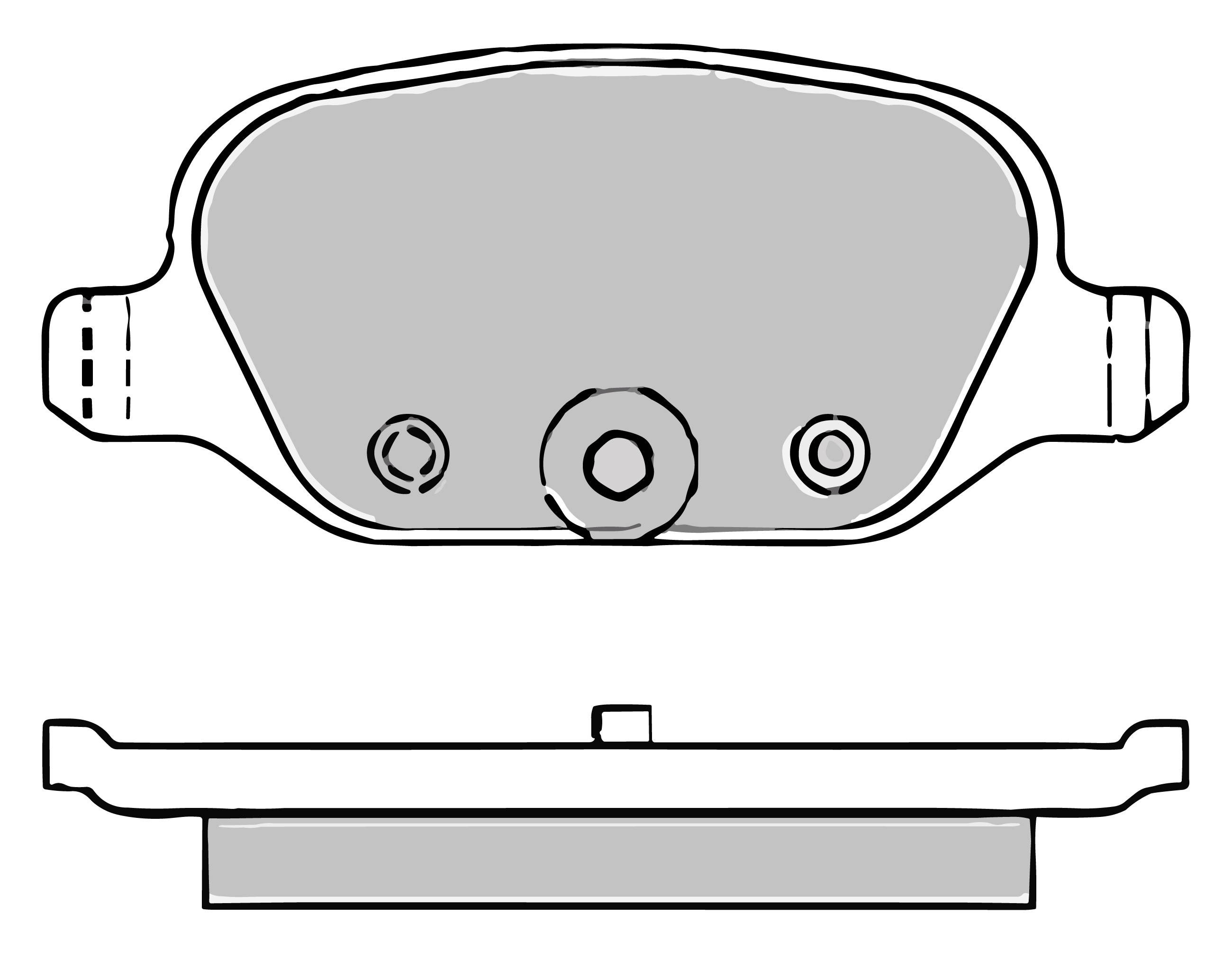 фото Колодки тормозные задние fiat panda/punto/500 99>13 lada vesta/vesta sw/xray 15> citroen e allied nippon