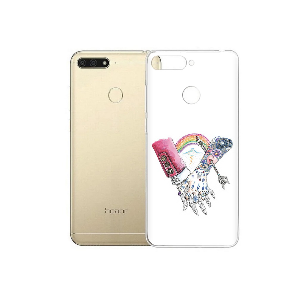 

Чехол MyPads Tocco для Huawei 7C абстракция руки в татуировках (PT111175.61.212), Прозрачный, Tocco