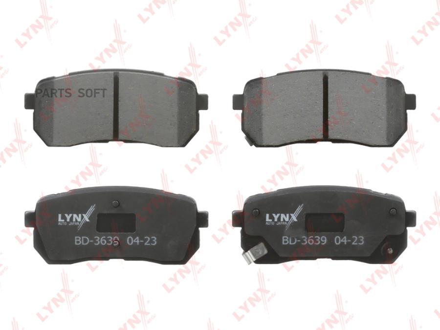 

Тормозные колодки LYNXauto задние правые/левые дисковые BD3639, ro-BD3639