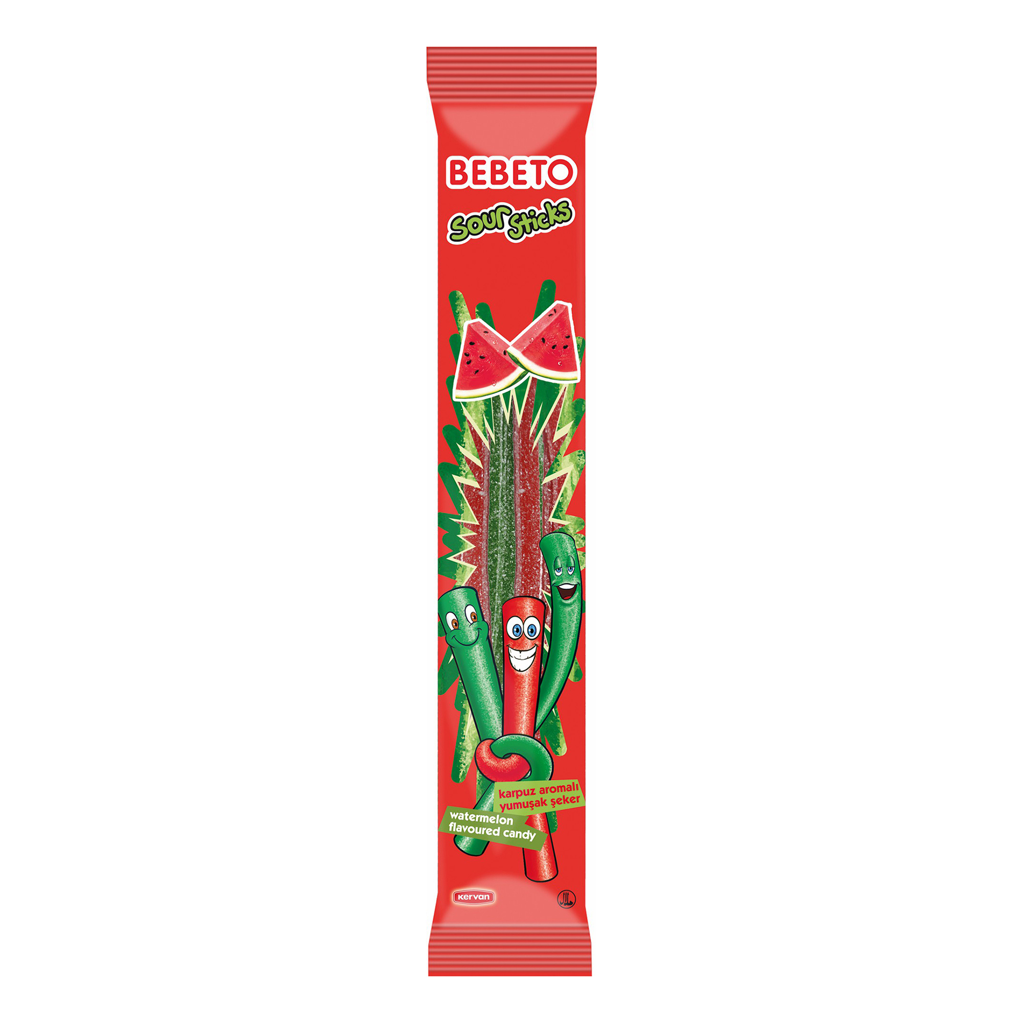 фото Мармелад bebeto sour sticks жевательный со вкусом арбуза 35 г bebetto