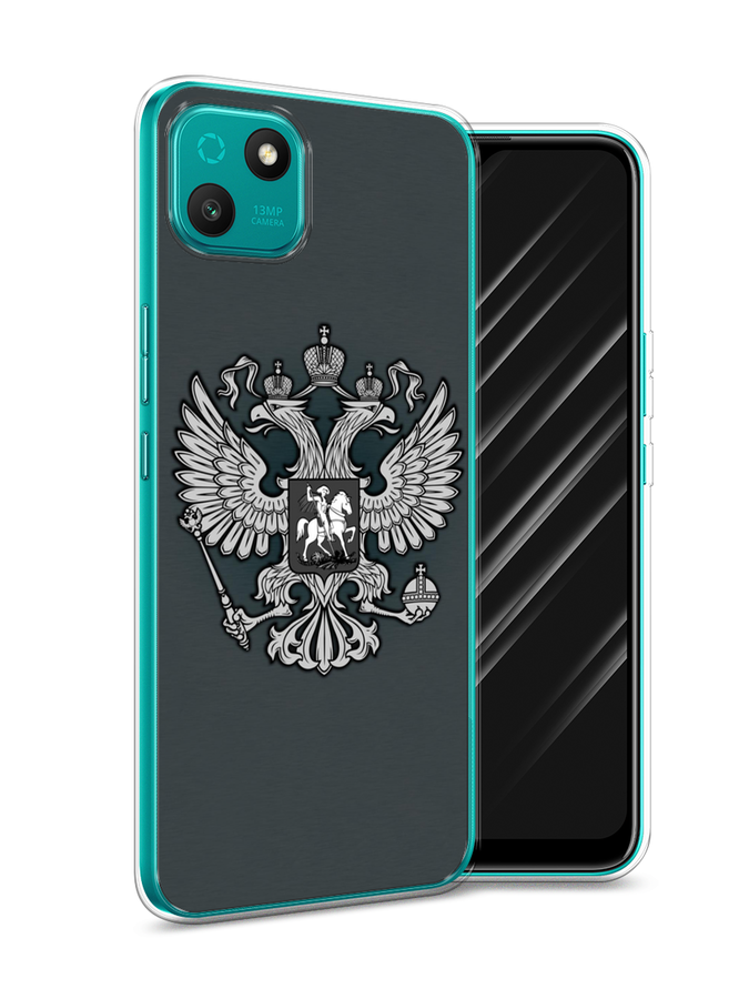 

Чехол Awog на Wiko T10 "Герб России серый", Разноцветный