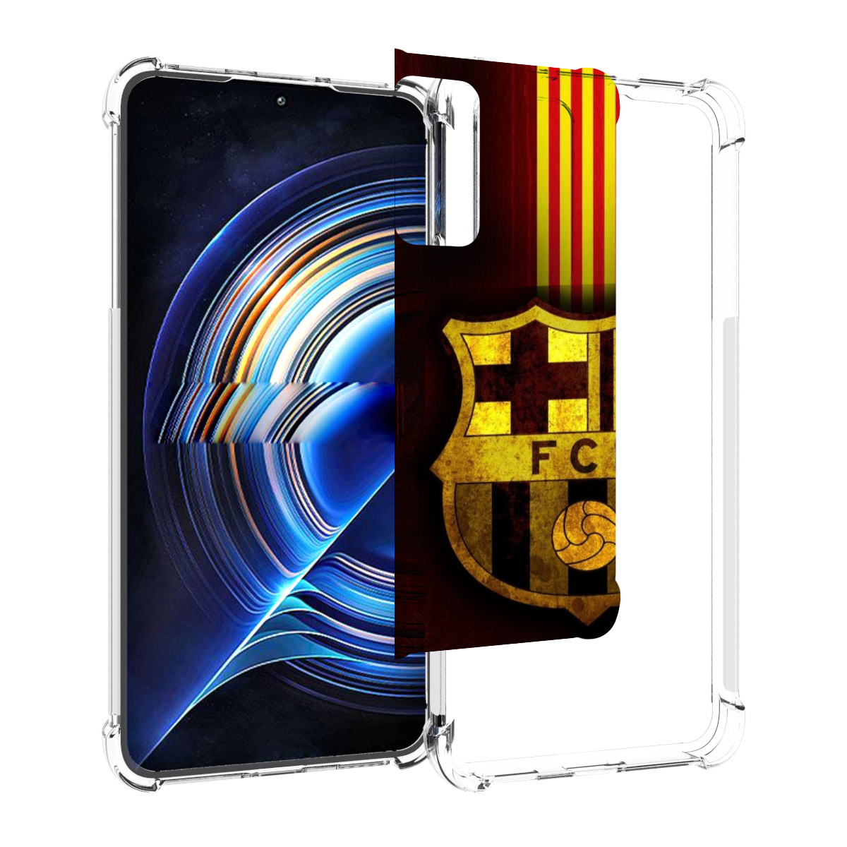 

Чехол MyPads фк барселона мужской для Tecno Camon 19 Neo, Прозрачный, Tocco