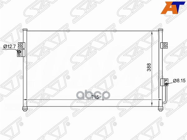 

SAT Радиатор кондиционера HYUNDAI TERRACAN 01-06