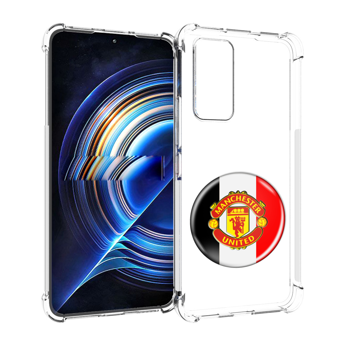 

Чехол MyPads фк манчестер юнаитед мужской для Tecno Camon 19 Neo, Прозрачный, Tocco