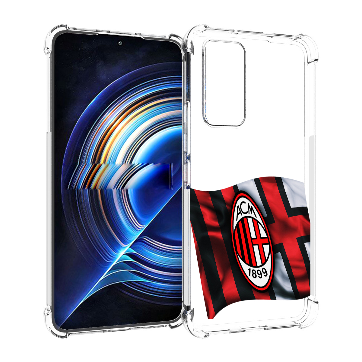 

Чехол MyPads фк милан мужской для Tecno Camon 19 Neo, Прозрачный, Tocco