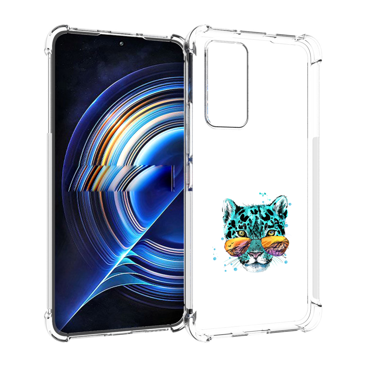 

Чехол MyPads голубой лео для Tecno Camon 19 Neo, Прозрачный, Tocco