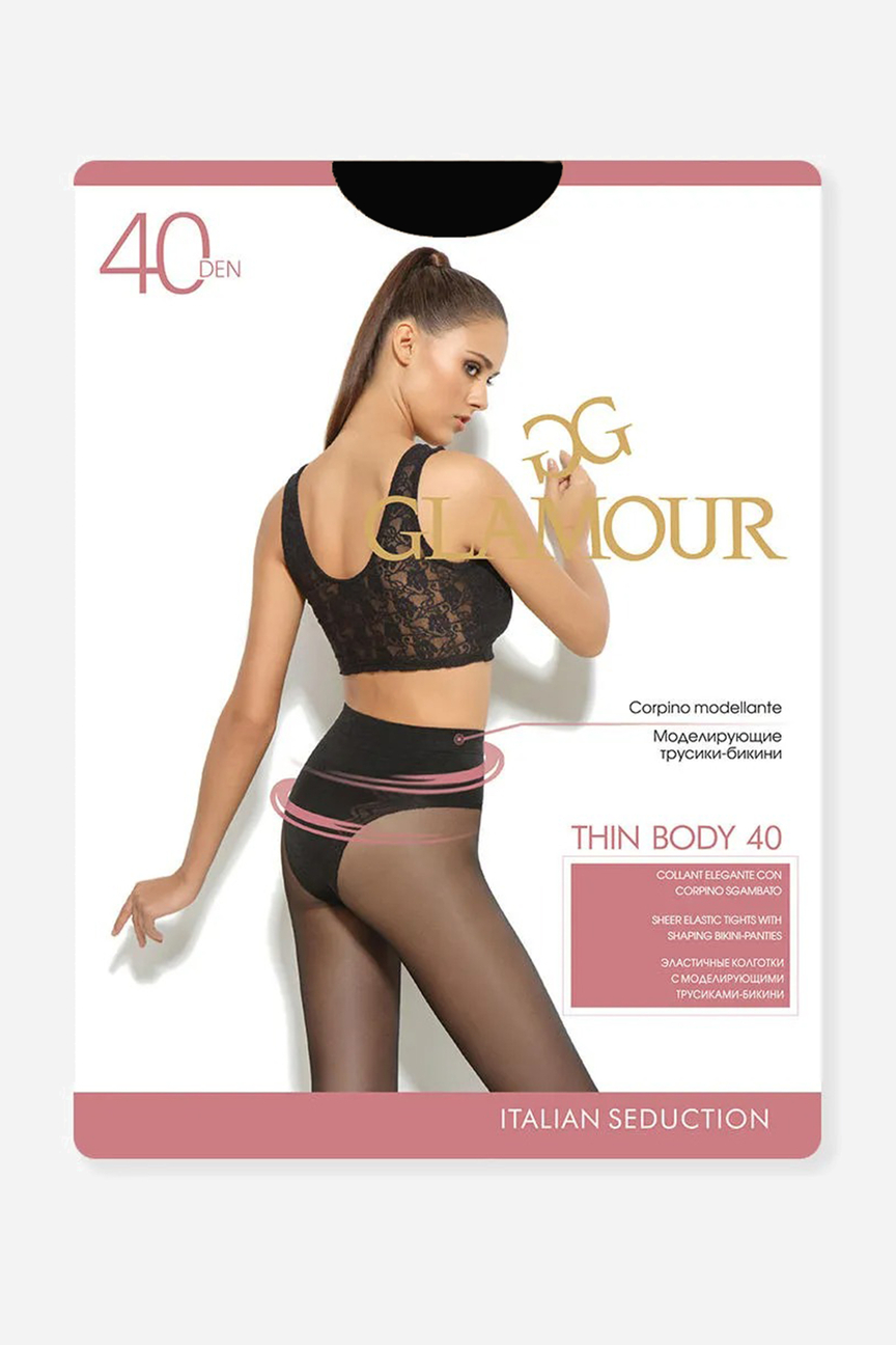 фото Колготки женские glamour thin body 40 черные 3