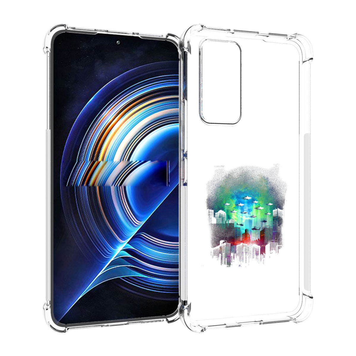

Чехол MyPads город в свечении для Tecno Camon 19 Neo, Прозрачный, Tocco