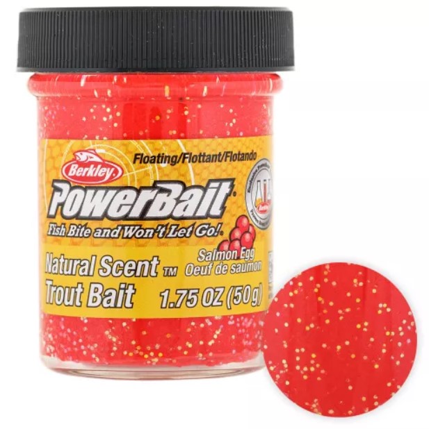 Паста Berkley Powerbait NATURAL SCENT CHEESE EGG RED GLITTER 1139₽