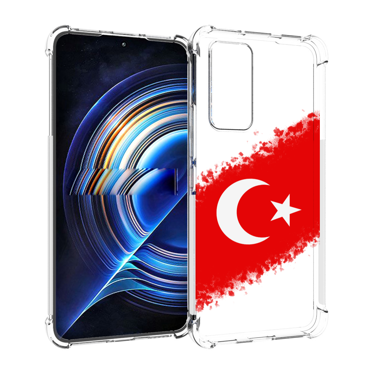 

Чехол MyPads флаг Турции для Tecno Camon 19 Neo, Прозрачный, Tocco