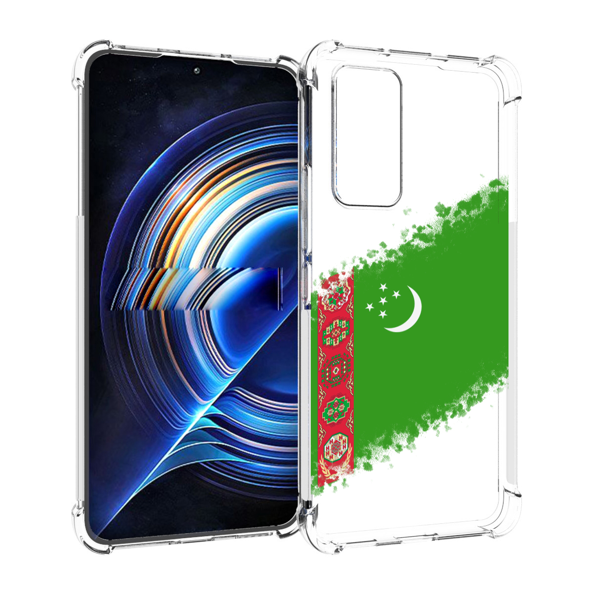 

Чехол MyPads флаг герб Туркменистан-1 для Tecno Camon 19 Neo, Прозрачный, Tocco