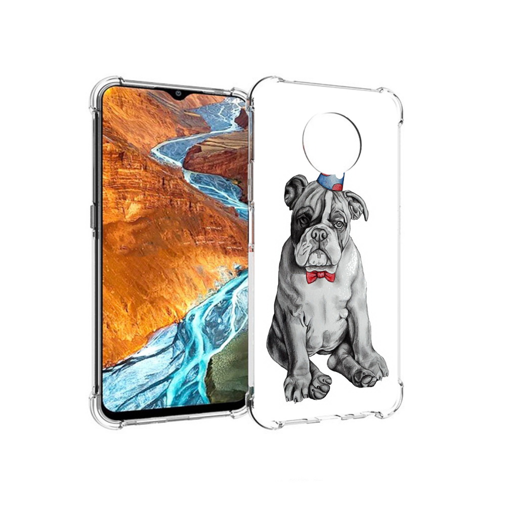

Чехол MyPads Tocco для Nokia G300 праздничный щенок (PT224563.108.554), Прозрачный, Tocco