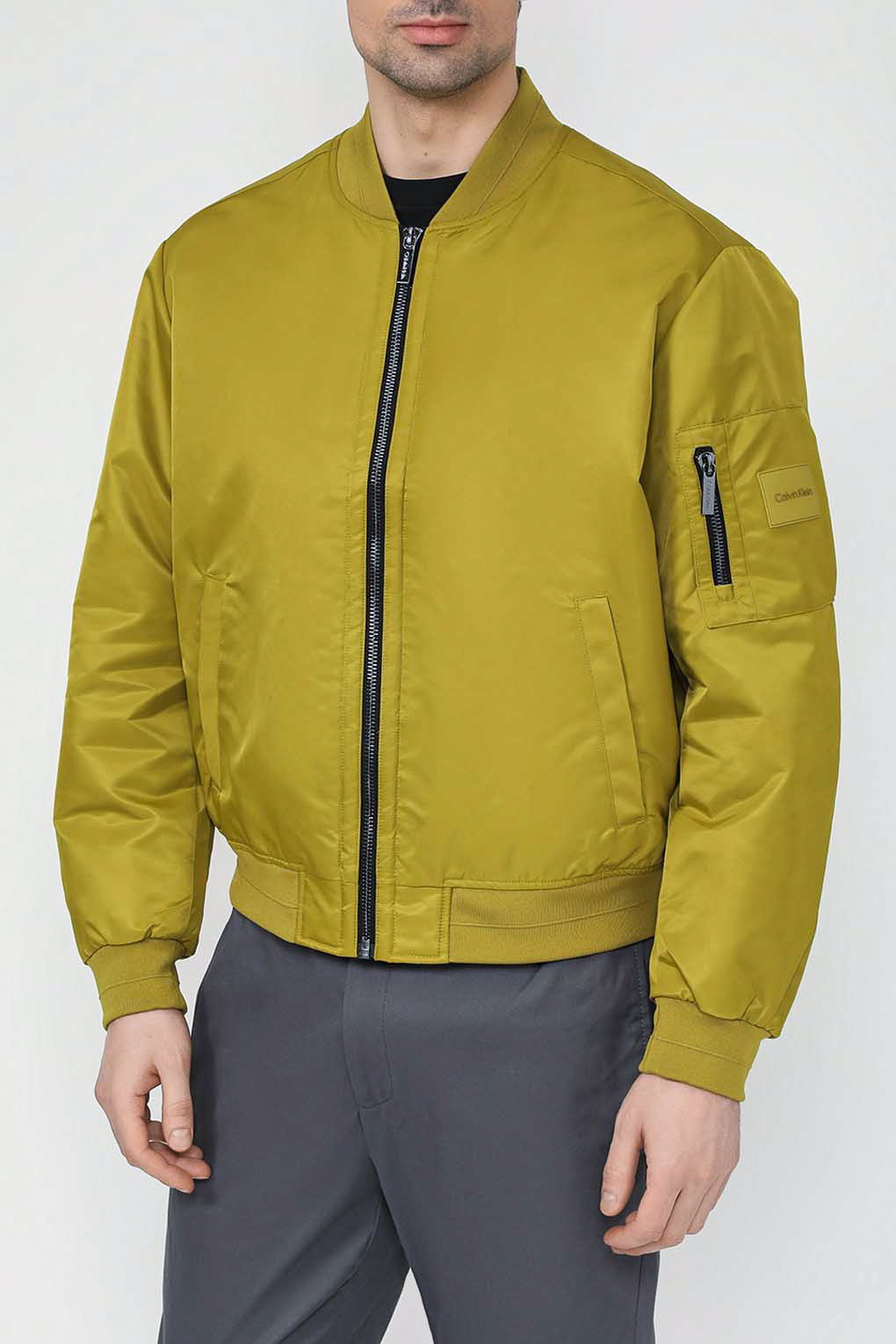 

Бомбер мужской Calvin Klein K10K109907 зеленый XL, K10K109907