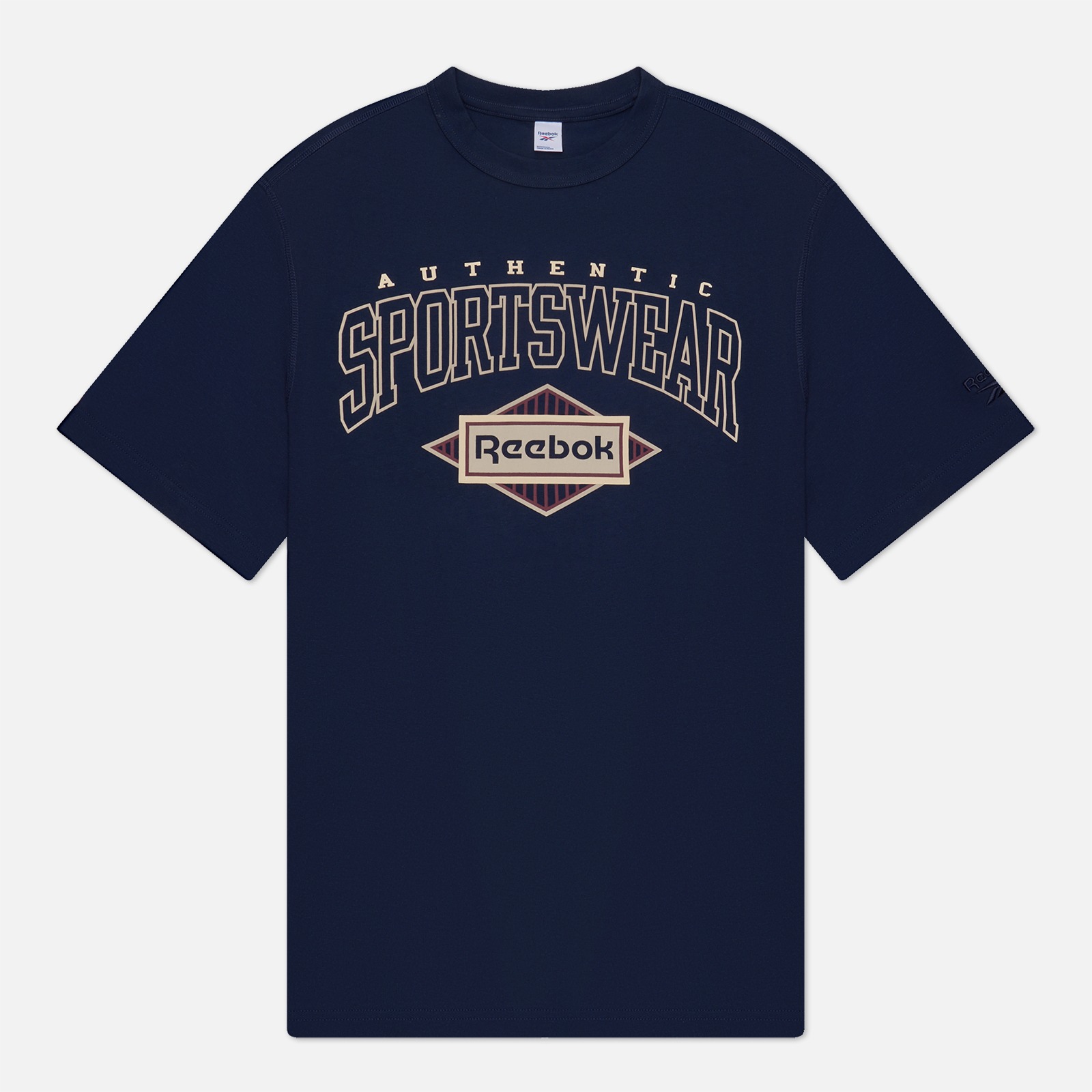 

Футболка мужская Reebok 100036803 синяя 2XL, Синий, 100036803