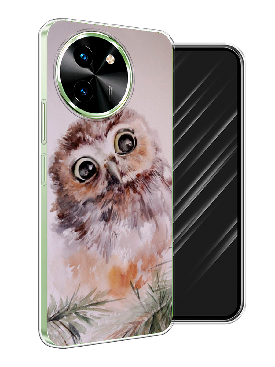

Чехол Awog на Vivo T3x/Y38 5G "Сова на розовом", Розовый;коричневый, 2610750-1