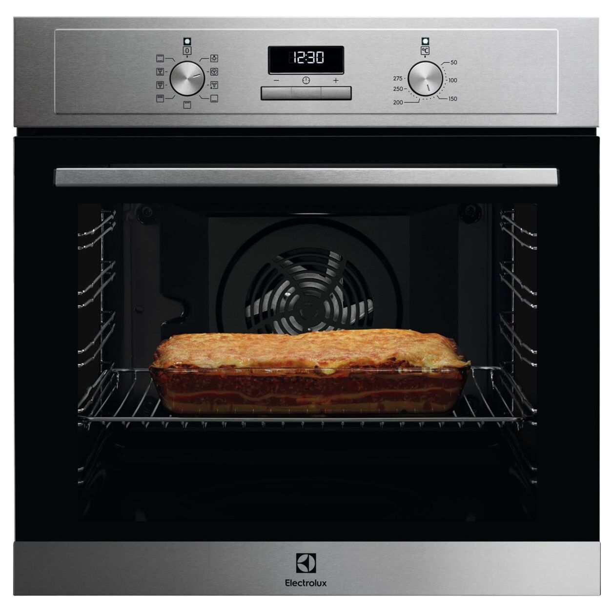 

Встраиваемый электрический духовой шкаф Electrolux EOF3H50X серебристый, EOF3H50X