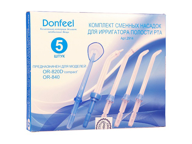 фото Насадка для электрической зубной щетки donfeel 2914 для or-320/820d/830/840 5шт