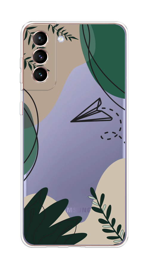 

Чехол на Samsung Galaxy S21 Plus "Secret Garden", Зеленый;бежевый;черный, 2102150-1