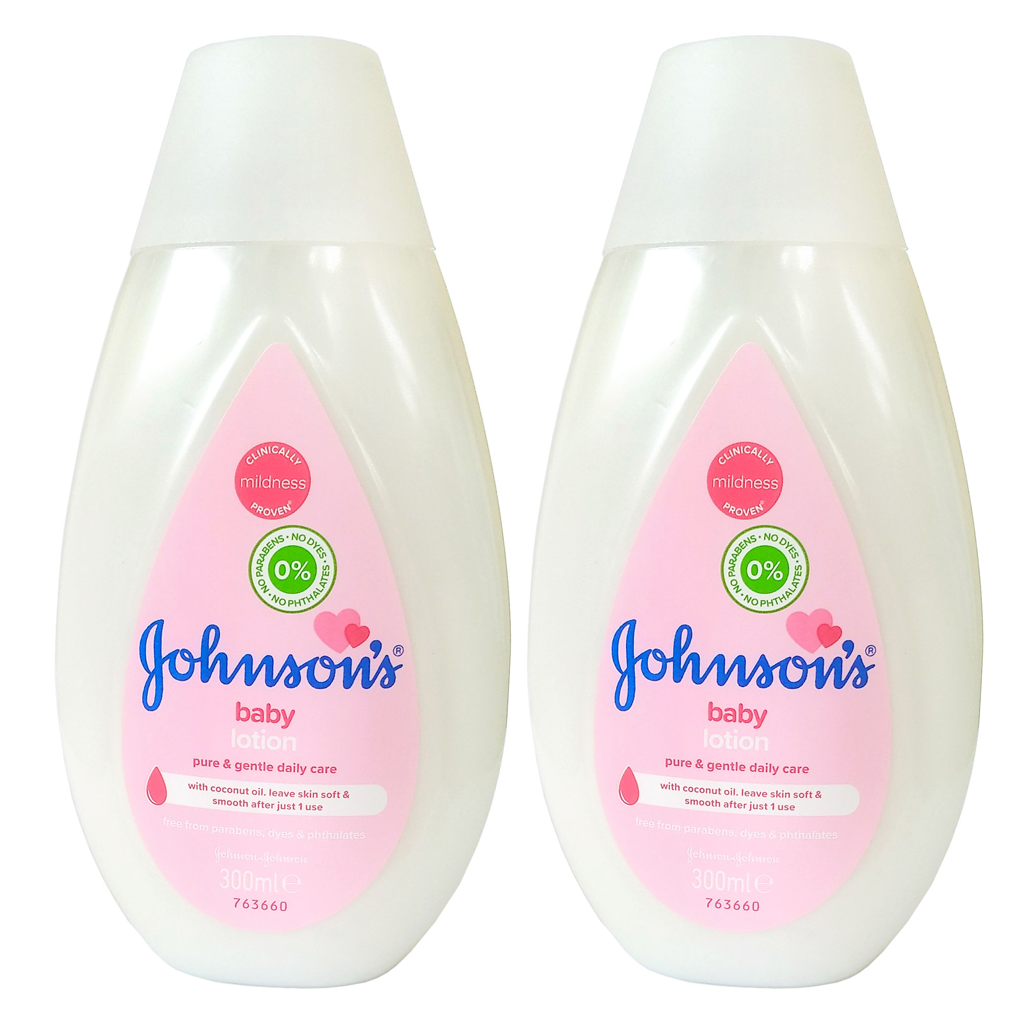 Молочко детское Johnson's Baby Baby lotion 300 мл в уп, 2 уп 600 мл, лосьон детский