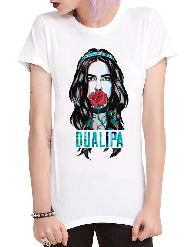 фото Футболка женская design heroes дуа липа - dua lipa белая 3xl