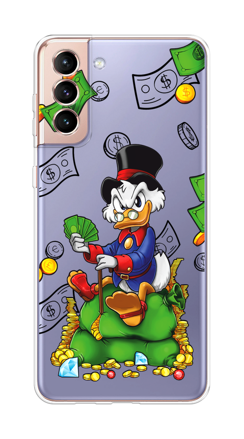 

Чехол на Samsung Galaxy S21 Plus "Scrooge Richness", Черный;синий;зеленый, 2102150-1