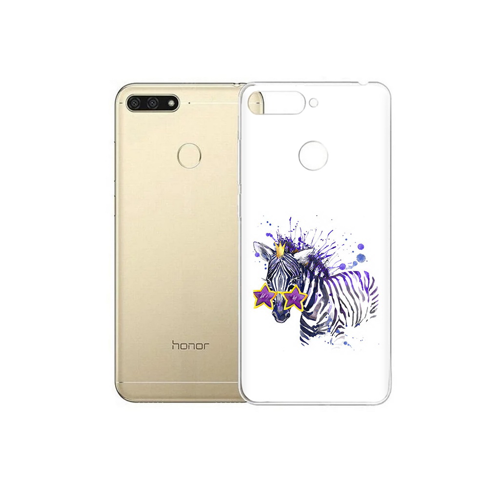 

Чехол MyPads Tocco для Huawei 7C акварельная зебра (PT111175.61.215), Прозрачный, Tocco