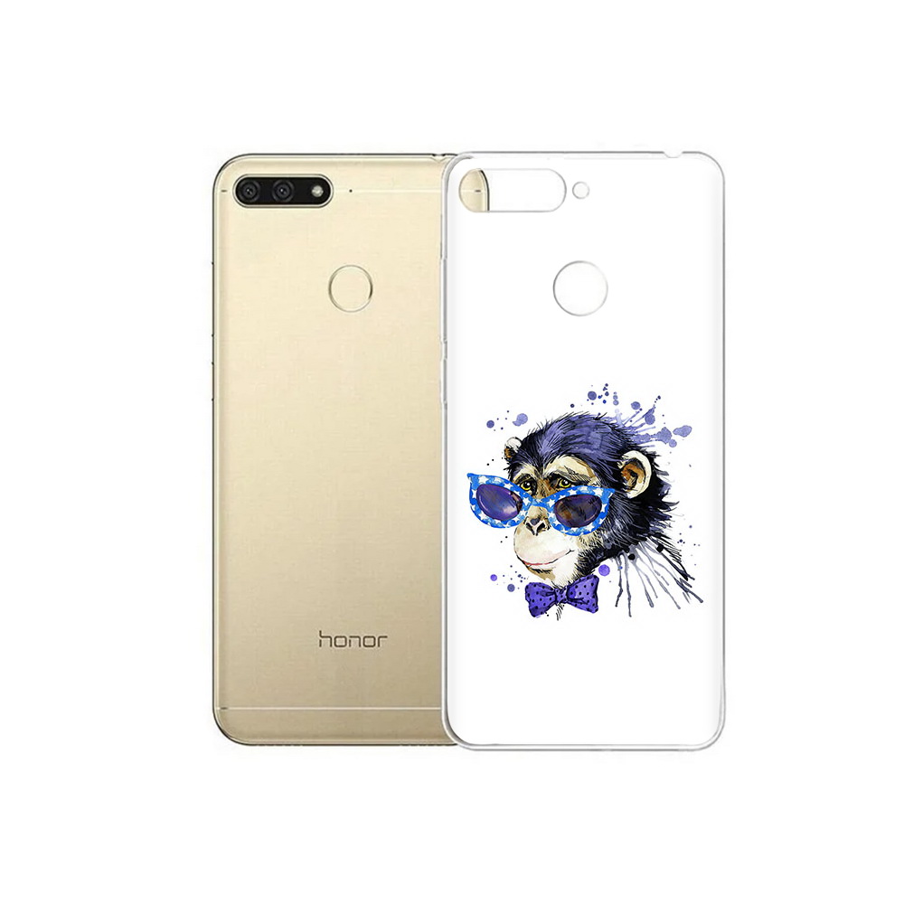 

Чехол MyPads Tocco для Huawei 7C акварельная обезьяна (PT111175.61.216), Прозрачный, Tocco