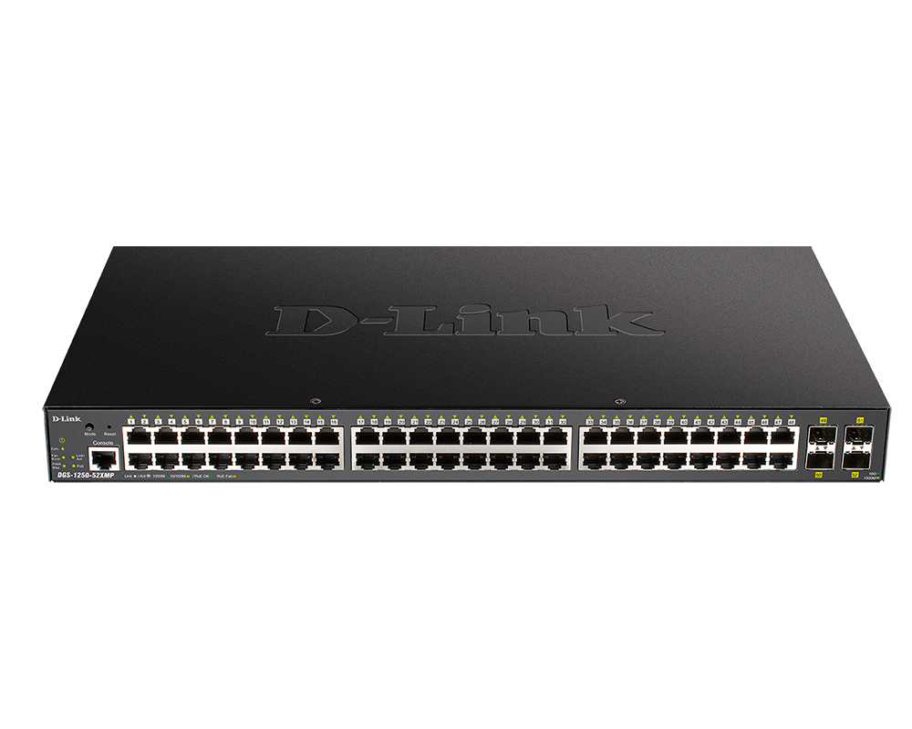 

Коммутатор D-Link DGS-1250-52XMP/A1A черный, DGS-1250-52XMP/A1A