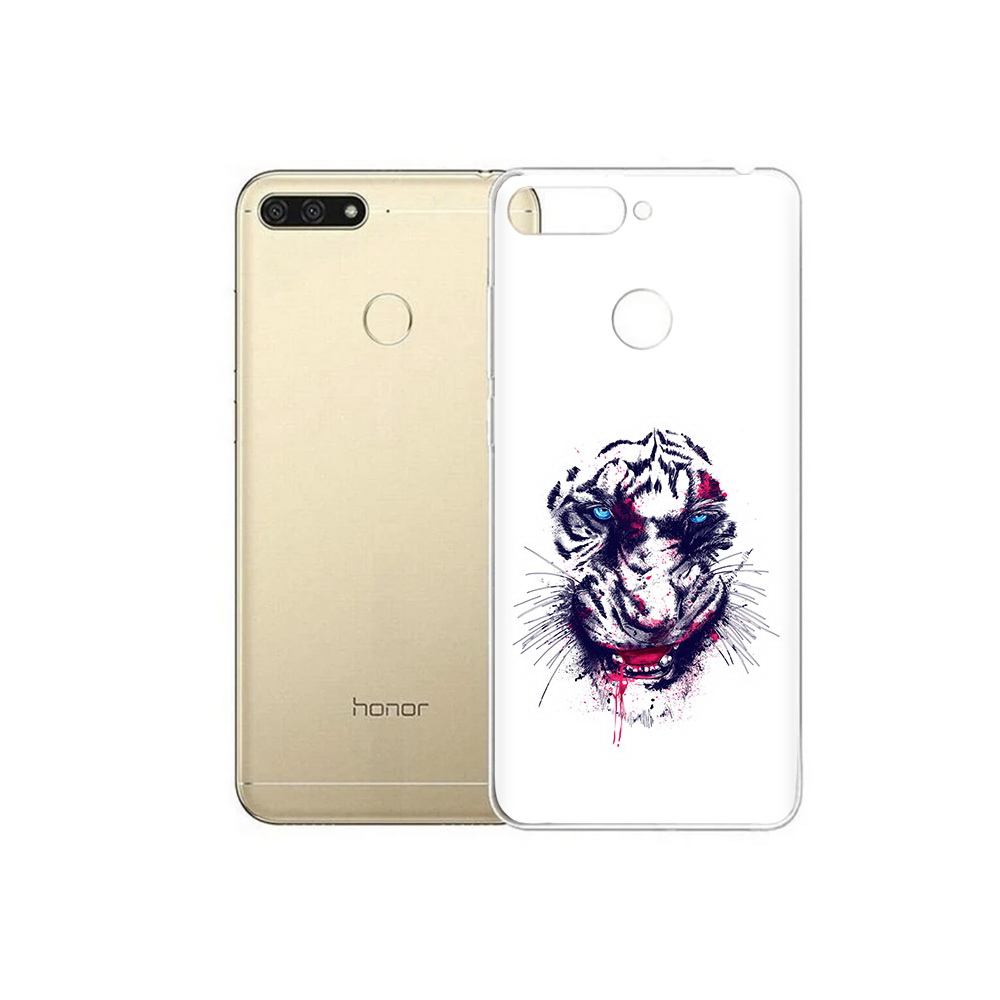 

Чехол MyPads Tocco для Huawei 7C безумный тигр (PT111175.61.228), Прозрачный, Tocco
