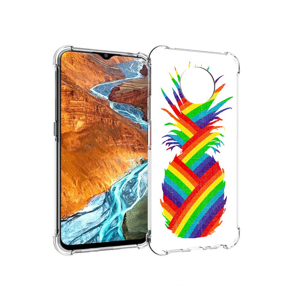 

Чехол MyPads Tocco для Nokia G300 радужный ананас (PT224563.108.566), Прозрачный, Tocco