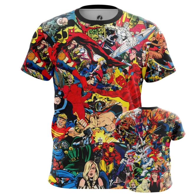 

Футболка мужская teestore Марвел вселенная красная 3XL, Красный, Марвел вселенная