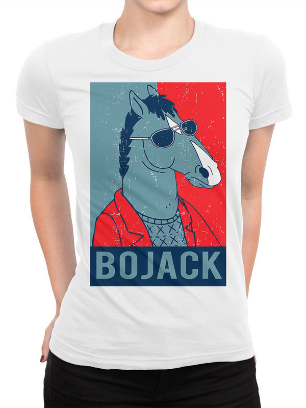 фото Футболка женская design heroes bojack horseman - конь боджек белая 2xl