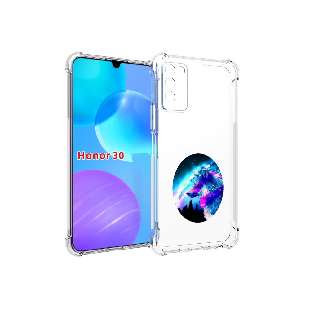 

Чехол MyPads голубой волк для Huawei Honor 30 Lite, Tocco