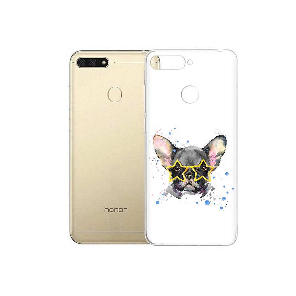 

Чехол MyPads Tocco для Huawei 7C буля в очках (PT111175.61.252), Прозрачный, Tocco