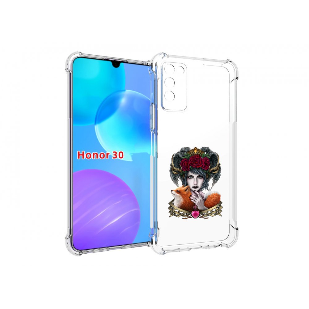 

Чехол MyPads девушка с лисой для Huawei Honor 30 Lite, Tocco