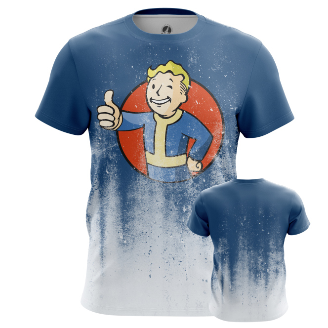 

Футболка мужская teestore Vault Boy синяя M, Синий, Vault Boy