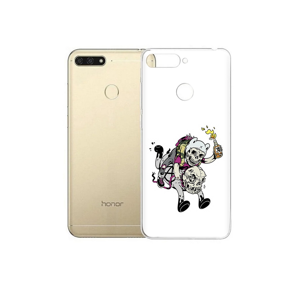 

Чехол MyPads Tocco для Huawei 7C время приключений скелеты (PT111175.61.277), Прозрачный, Tocco