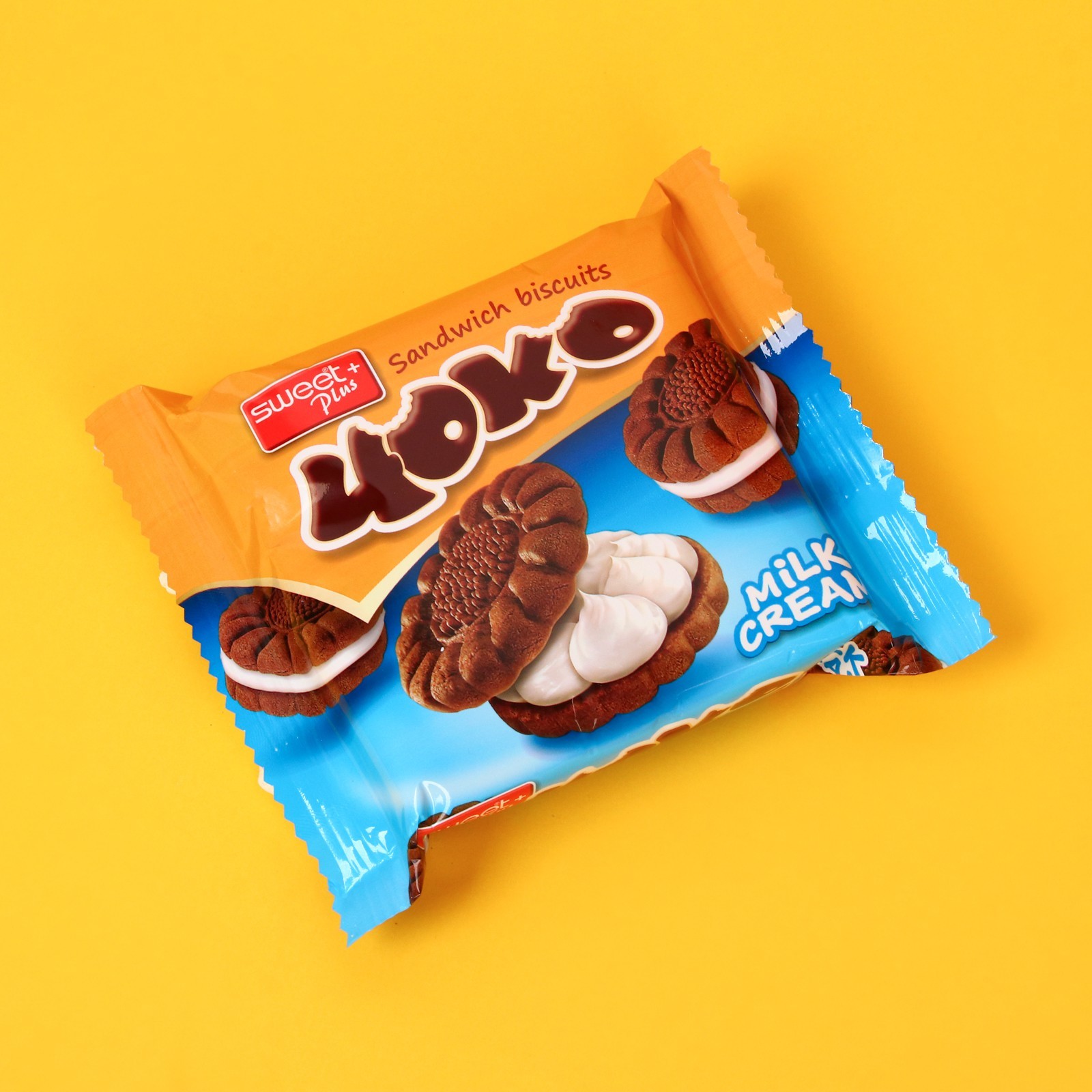 Печенье-сэндвич Sweet Plus 4OKO с молочным кремом, 76 г
