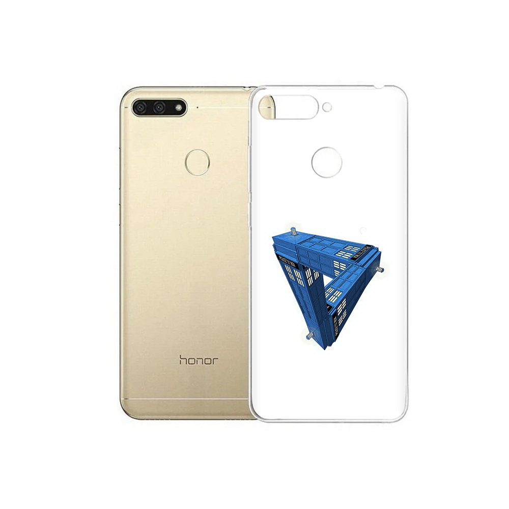 

Чехол MyPads Tocco для Huawei 7C головолока абстракция (PT111175.61.291), Прозрачный, Tocco