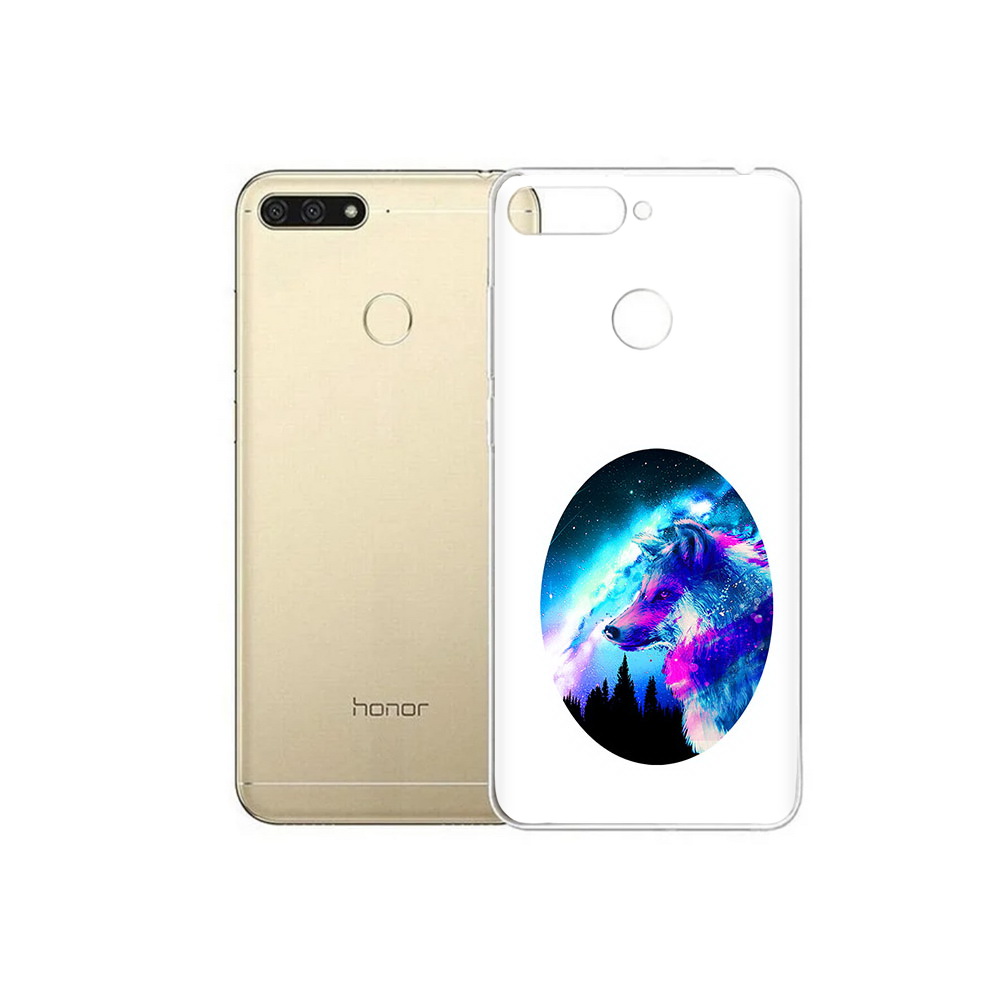 

Чехол MyPads Tocco для Huawei 7C голубой волк (PT111175.61.293), Прозрачный, Tocco