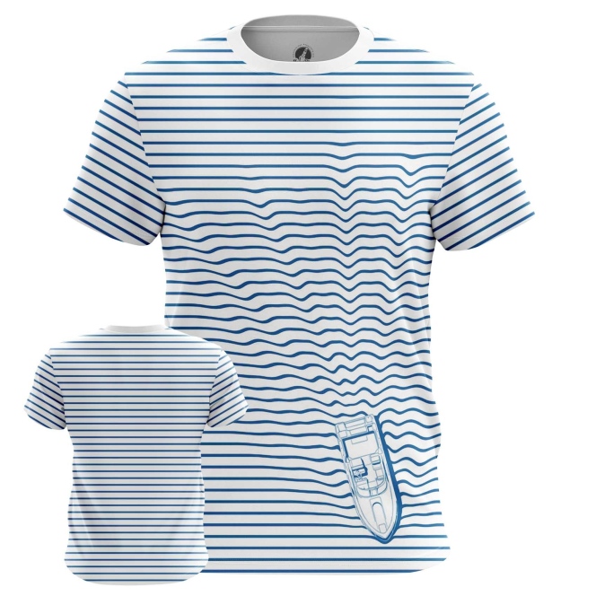 

Футболка мужская teestore Waves голубая XL, Голубой, Waves