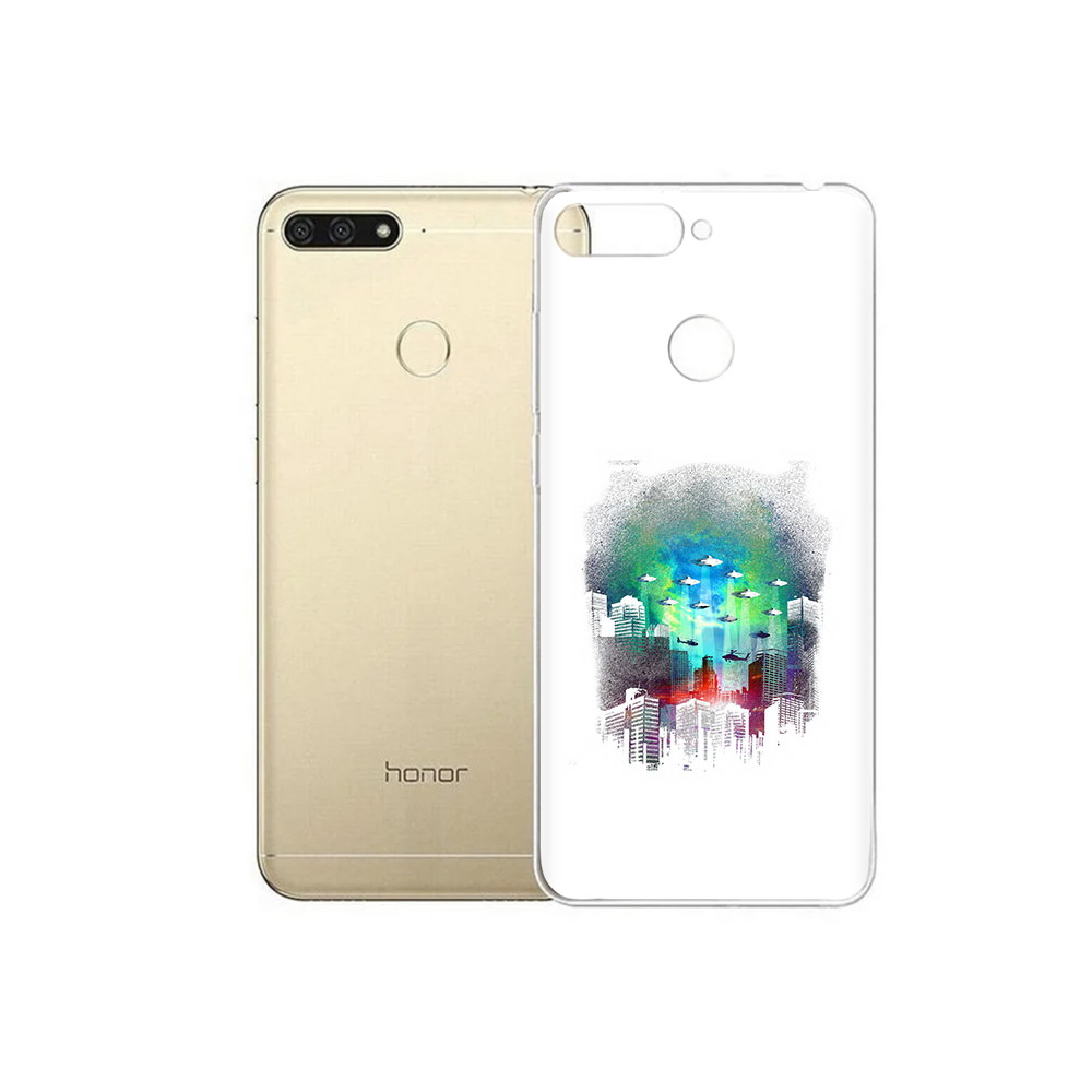 

Чехол MyPads Tocco для Huawei 7C город в свечении (PT111175.61.296), Прозрачный, Tocco