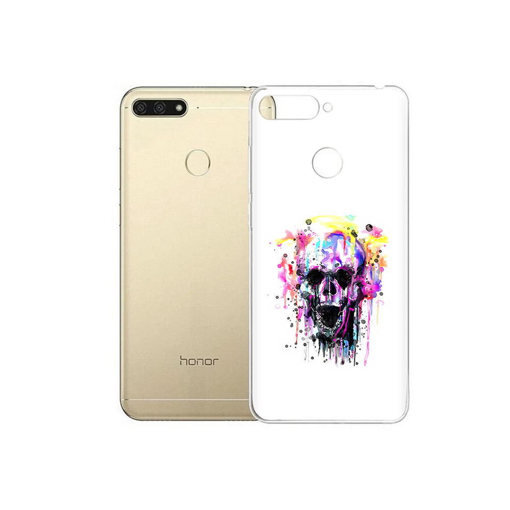 

Чехол MyPads Tocco для Huawei 7C граффити череп (PT111175.61.298), Прозрачный, Tocco