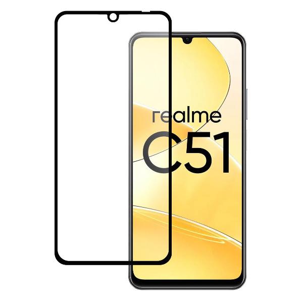 

Защитное стекло Pero Full Glue для Realme C51, PGFG-RC51