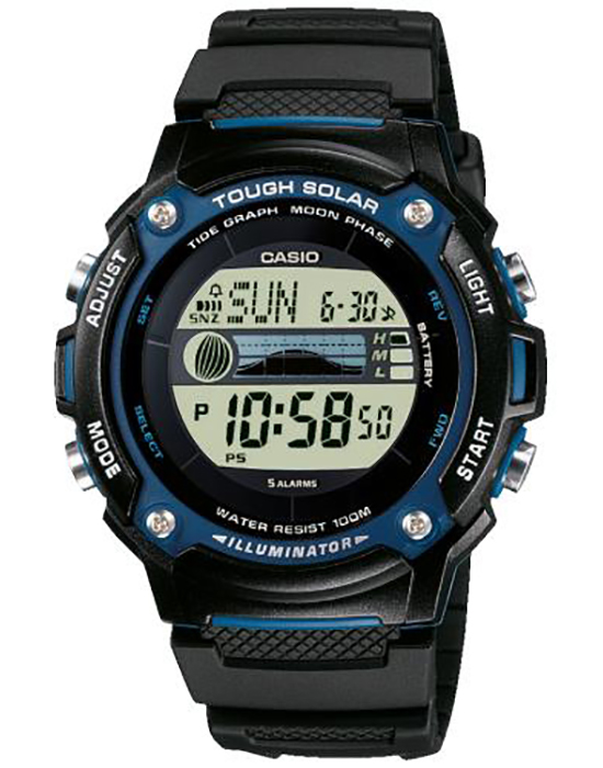 фото Наручные часы мужские casio w-s210h-1aveg черные