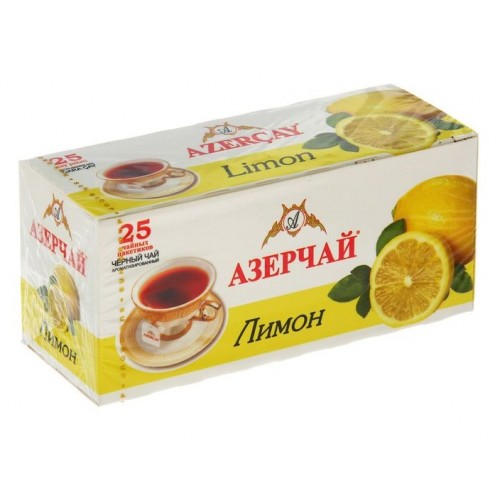 Чай Азерчай имбирь лимон зеленый 1,8 г x 25 шт