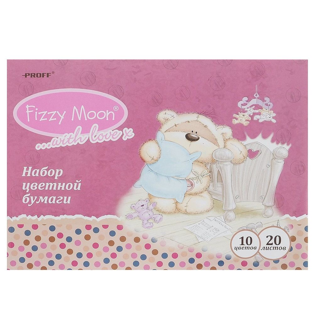 

Бумага цветная А4л Proff Fizzy Moon двухсторонняя